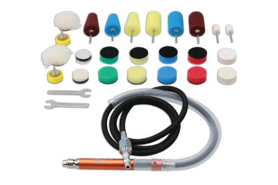 POWER TEC Set De Polissage Avec Outil Pneumatique