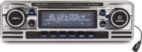 CALIBER Car Radio Retro Look Chrome With Bluetooth - Usb - Aux