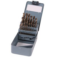 XPTOOLS Hss Spiral Drill Set Cobalt Up to 13mm, 25-piece