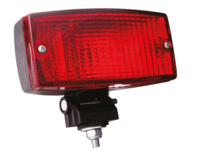 AEB Tail Light Red, Rectangular on Base, 141x88x70mm