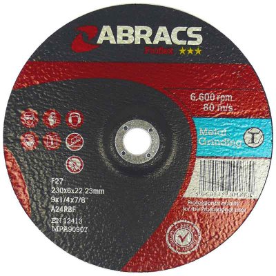 ABRACS 3* CUT-OFF WHEEL STEEL/STAINLESS STEEL PROFLEX 230X3,0X22,2 (1)