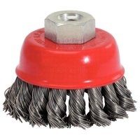 KS-TOOLS Brosse à Godet Avec Fil En Acier Inoxydable, M14x2.0, Ø80mm