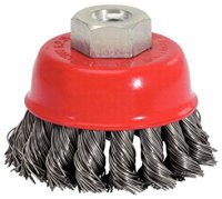 KS-TOOLS Bowl Brush With Stainless Steel Wire, M14x2.0, Ø90mm