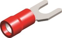 PVC CABLE LUG 643 FORK RED M3,5 (3,7X6,5) (5PCS)