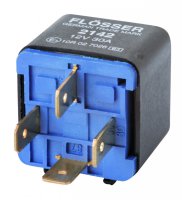 MINI CONTACT MAKE RELAY 12V 30A AVEC RESISTANCE 4 POLES (1PC)