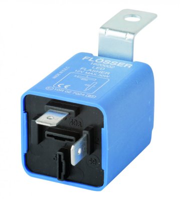 TURN SIGNAL RELAY 12V MAX 30W LED 2-POLE (1)