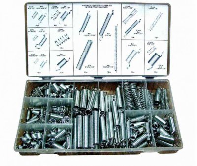 ASSORTIMENT RESSORTS D'EXPANSION ET COMPRESSION DIN 2095/2097 200 PIÈCES (1PC)