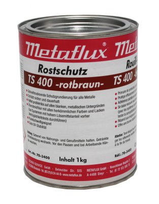 METAFLUX Ts400 Roest Bescherming Rood, Blik 1kg