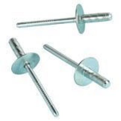 RIVET AVEUGLE ALU/ACIER 3.2X10MM DIAMÈTRE=9,5  (5,0-7,0) (100PC)