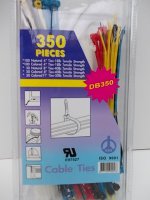ASSORTMENT OF CABLE TIES COLORED, WHITE, RED, BLUE AND BLACK 350 PCS (1)