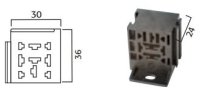 RELAIS VOET 9-POLIG (INCLUSIEF TERMINALS) (1ST)