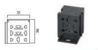 RELAY BASE FOR HIGH POWER RELAYS WITHOUT TERMINALS 9-PIN (1)