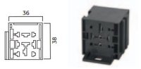 RELAY BASE 9-PIN (INCLUDING TERMINALS) (1)