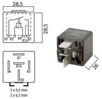 HOOG VERMOGEN MAAK RELAIS 12V 70/60A (1ST)