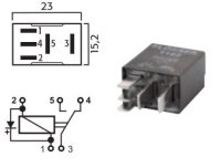 MICRO COMMUTATEUR RELAIS 12V 15 / 25A AVEC DIODE (1PC)