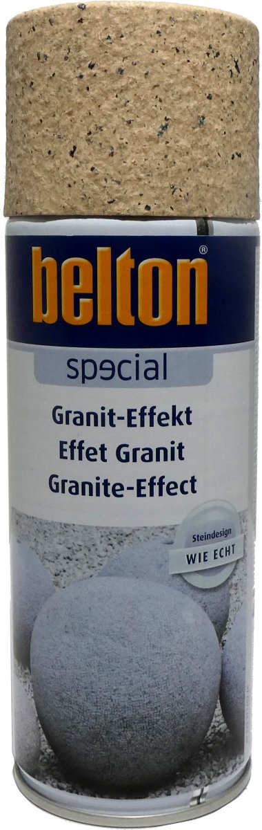 Bombe de peinture effet granit marron travertin Belton 400ml