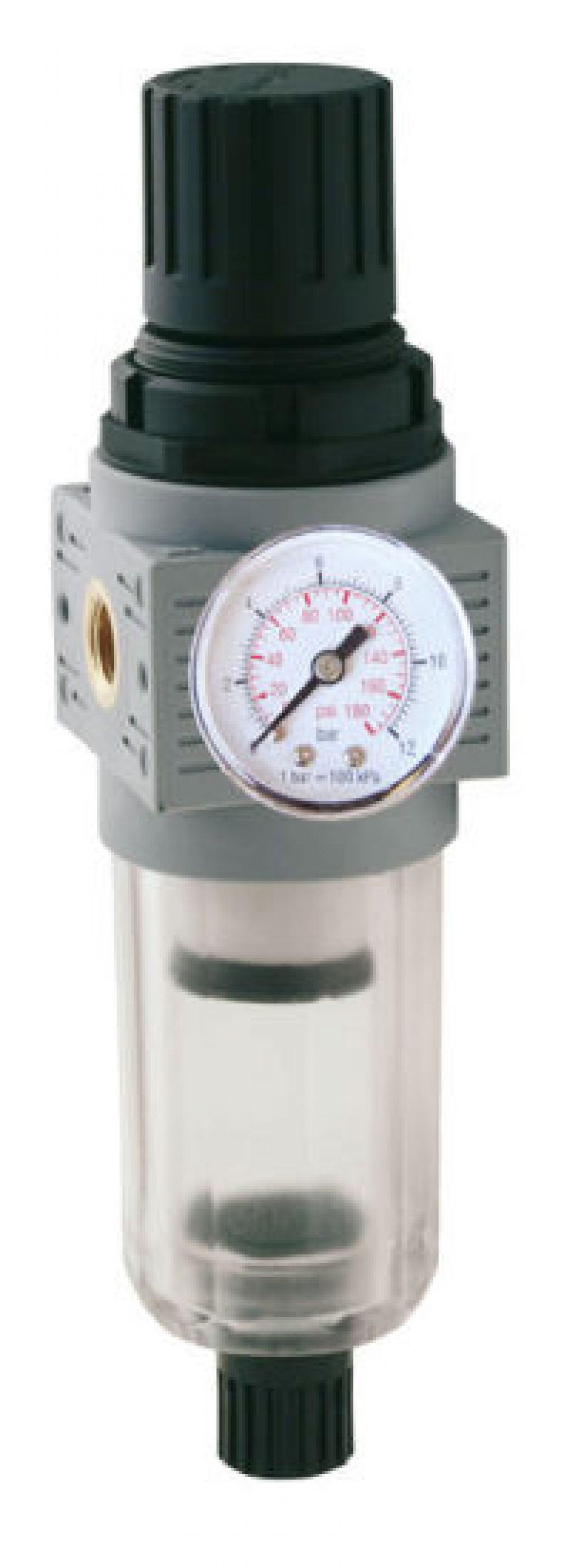 DELTACH 1/4" (6,3mm) Waterafscheider, Drukregelaar,manometer