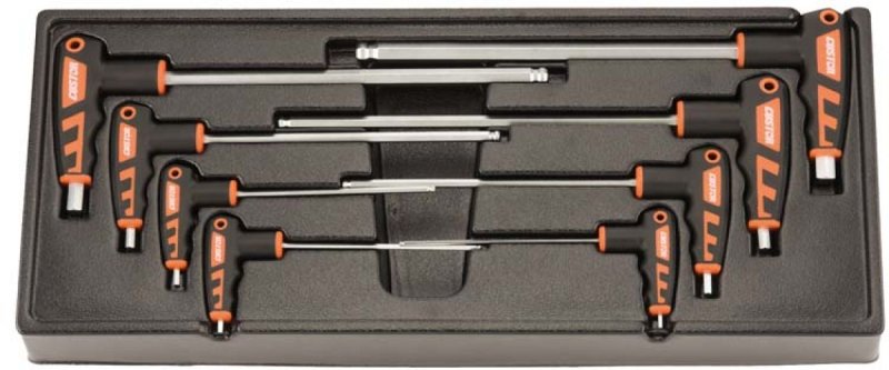 CUSTOR T-sleutel Inbus Set, 8-delig
