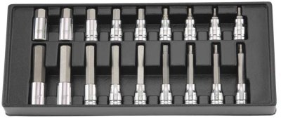 CUSTOR 1/2" (12,5mm) socket set, 18 pieces