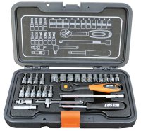 CUSTOR 1/4" (6,3mm) socket set, 27 pieces