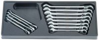 CUSTOR Knurled Ratchet Wrench Set With Click, 12-Piece