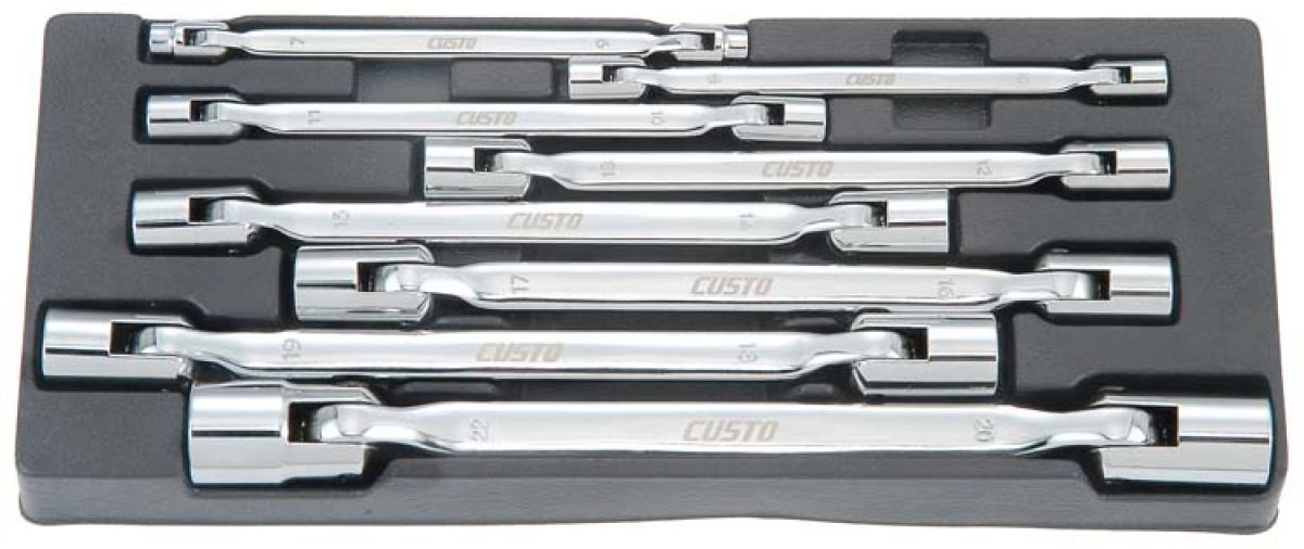 CUSTOR Kniesleutelset, 8-delig