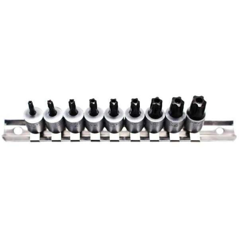 BGS TECHNIC 1/4" (6,3mm) Set Bitsdoppen Ts-profiel (5 Ster), 9-delig