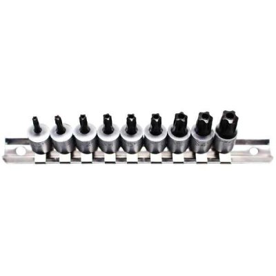 BGS TECHNIC 1/4" (6,3mm) Torx Bit Doppenset Met Ts-profiel (5 Ster), Ts10-ts50, 9-delig