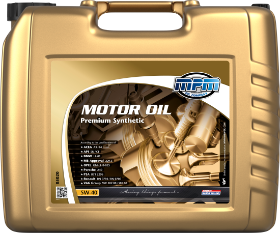 MPM Motorolie 5w-40 Premium Synthetic, 20l