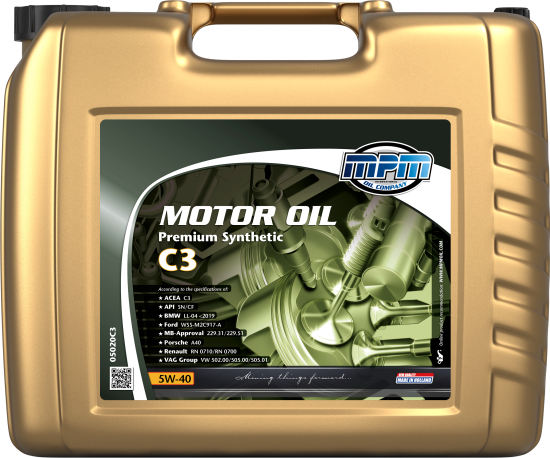 MPM Motorolie 5w-40 Premium Synthetic C3, 20l