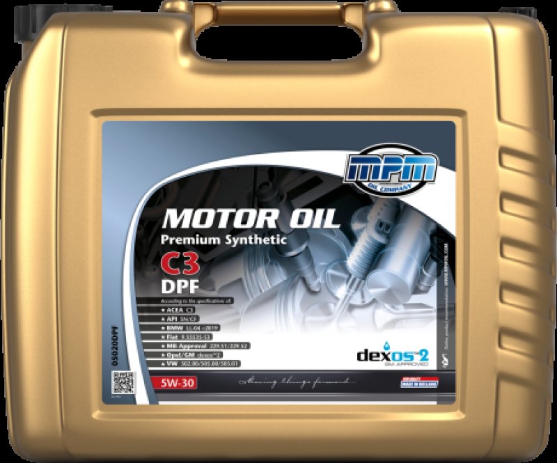 MPM Motorolie 5w-30 Premium Synthetic C3 Dpf, 20l