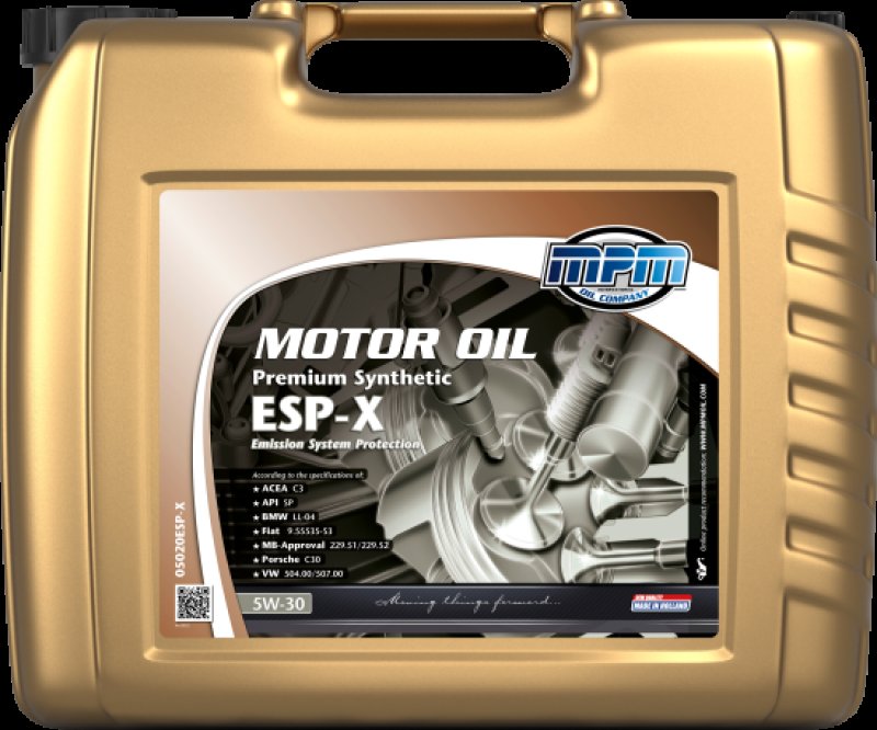 MPM Motorolie 5w-30 Premium Synthetic Esp-x, 20l