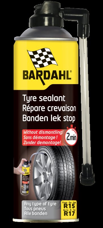 BARDAHL Banden Lek Stop, Bandenmaat R15-17, 500ml