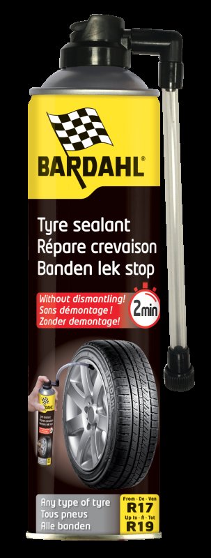 BARDAHL Banden Lek Stop, Bandenmaat R17-19, 600ml