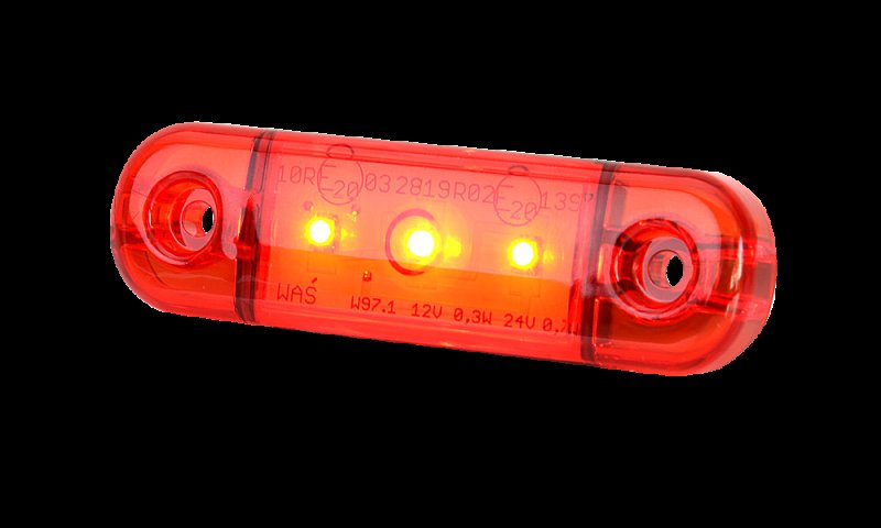 AEB Led Markeerlicht Rood, 12-24v, 84x24x10.4mm