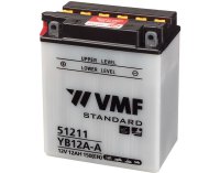 VMF Accu Motor/scooter 12v 12 Ah 150 En | + Links | Yb12a-a