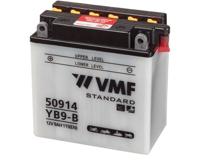 VMF Batterie Moto / Scooter 12v 9 Ah 115 En + Gauche | Yb9-b
