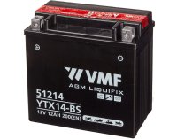 VMF Battery Motorcycle / Scooter 12v 12 Ah 200 En | + Left | Ytx14-bs