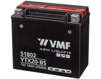 VMF Accu Motor/scooter 12v 18 Ah 270 En | + Links | Ytx20-bs