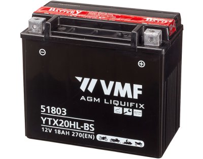 VMF Accu Motor/scooter 12v 18 Ah 270 En | + Rechts | Ytx20-bs