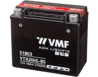 VMF Batterie Moto/scooter 12v 18 Ah 270 En + Droit | Ytx20-bs