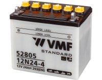 VMF Batterie Moteur/équipement De Jardin 12v 24 Ah 293 En + Left | 12n24-4