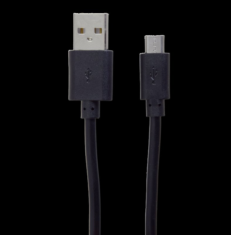 2GO Usb-datakabel Micro-usb -> Usb, Zwart, 100cm