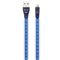2GO Usb data cable Apple Lightning-> Usb, Led Blue, 100cm