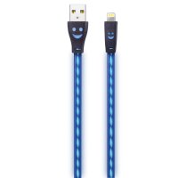 2GO Usb-datakabel Apple Lightning-> Usb, Led Blauw, 100cm