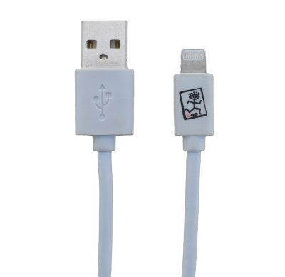 2GO Usb-datakabel Apple Lightning-> Usb, Wit, 100cm