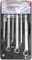 BGS TECHNIC Curved Ring Wrench Set E-torx | E6-e24, 6-Piece