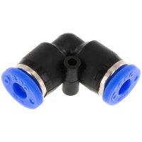 Plastic air coupling | L-piece | 2x Ø6mm