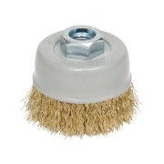 Abrasive brush with thread