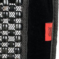 HEYNER Massage Cushion, Wooden Spheres, Black, Premium